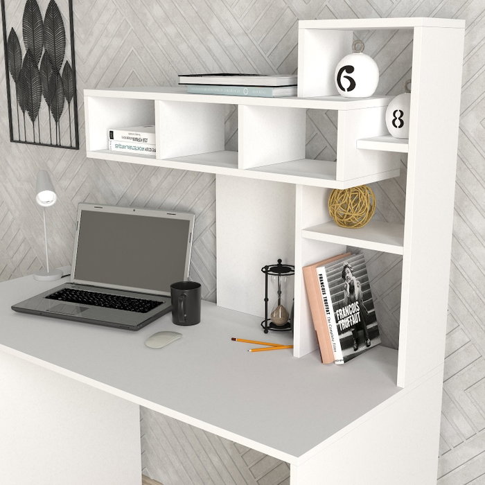 Hanah Home Mesa de Estudio Coral - Blanco